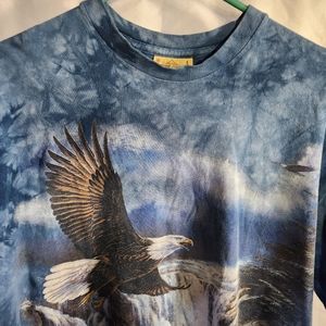 Vintage Eagle Shirt Mens L Blue The Mountain